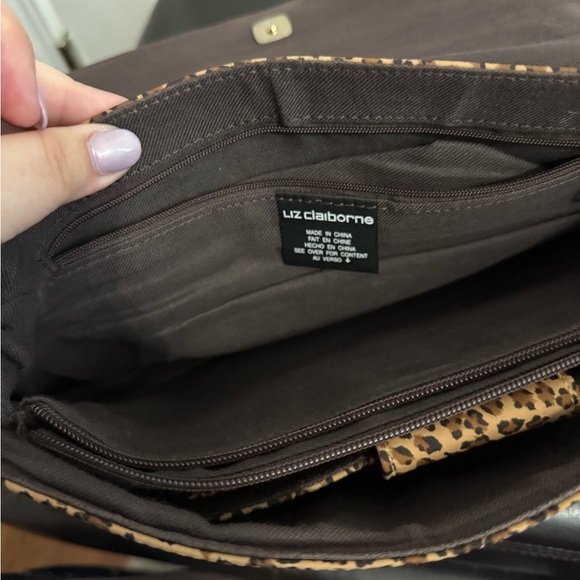 Vintage Leopard Print Liz Claiborne Purse - Picture 9 of 10